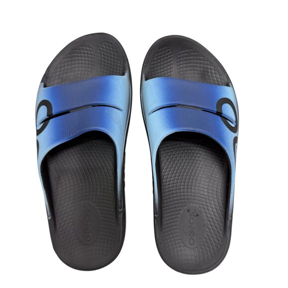 OOFOS OOaah Luxe Orthopedic Recovery Slide Sandal Men's Size 7 Women's size 9 - Picture 2 of 9